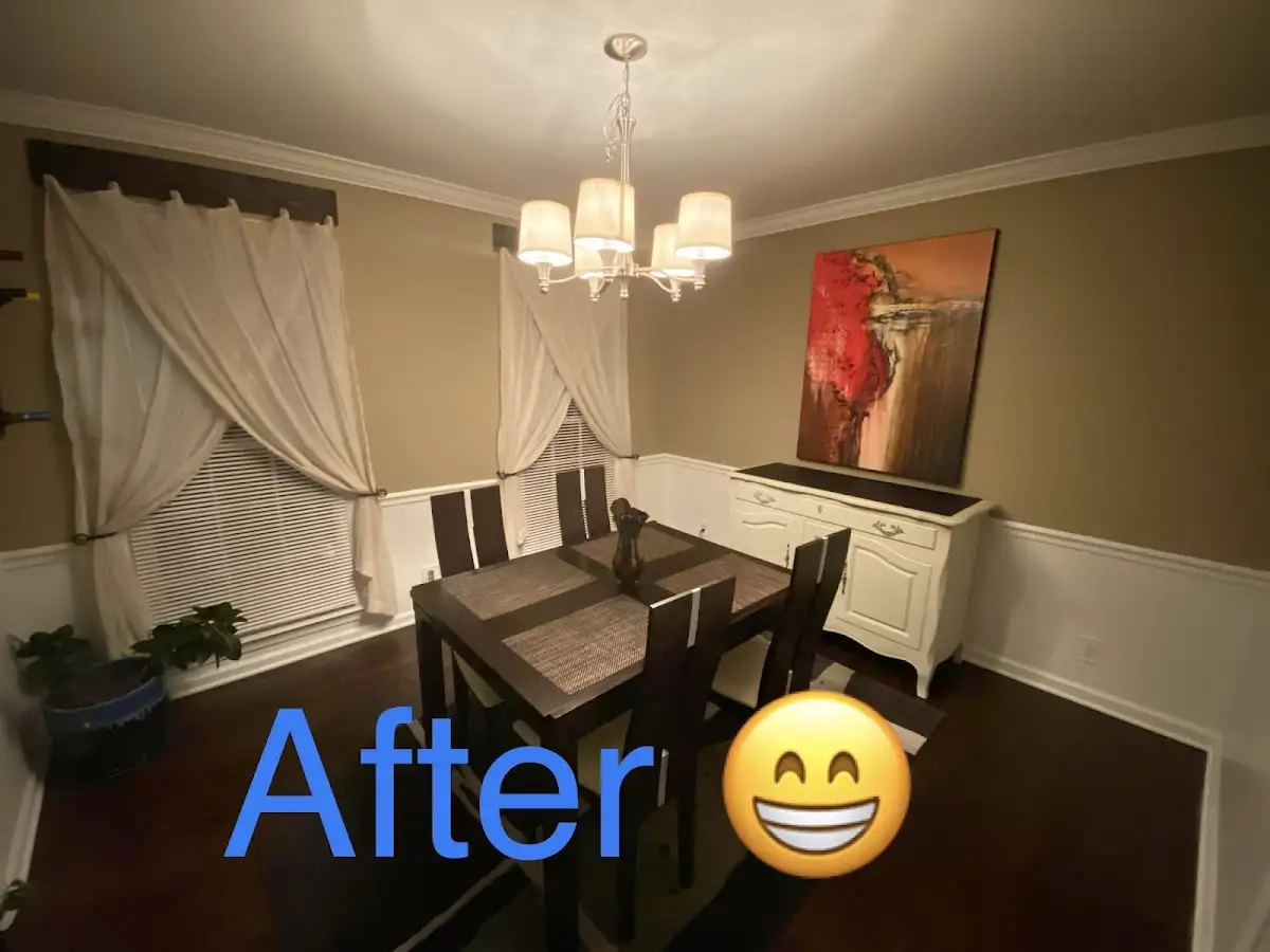 Professional dining room restoration after water damage in Tanaina